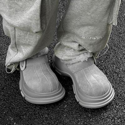 周雨彤同款大头丑萌雪地靴