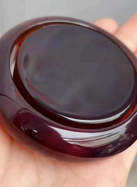 正品天然琥珀棕红紫罗兰圈口56.3mm美镯无杂裂冰手镯母亲节礼物