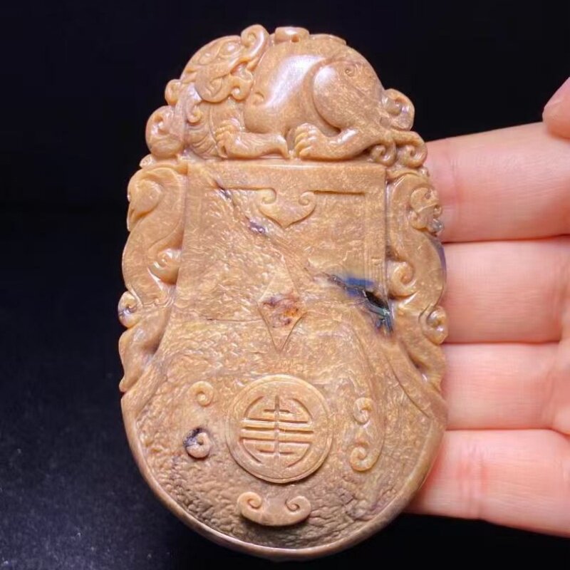 正品天然缅甸琥珀高品质根蜜 仿古牌 吊坠文玩收藏孤品珠宝饰品