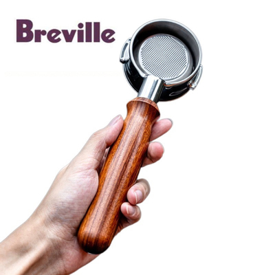 Breville铂富8系54mm意式咖啡机无底手柄不锈钢咖啡萃取配件