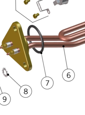 Lamarzocco辣妈 GS3 Mini蒸汽锅炉1200W加热管加热丝 E600302原厂