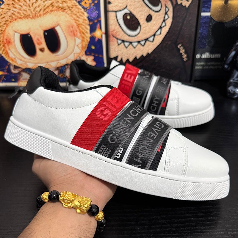 男士潮牌原宿风鞋百搭透气板鞋织带套脚四季休闲鞋时尚潮流运动鞋