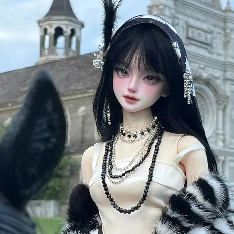 bjd娃娃sd娃3分女娃小姝 bjd御姐风素体关节人偶化妆娃娃气质女神