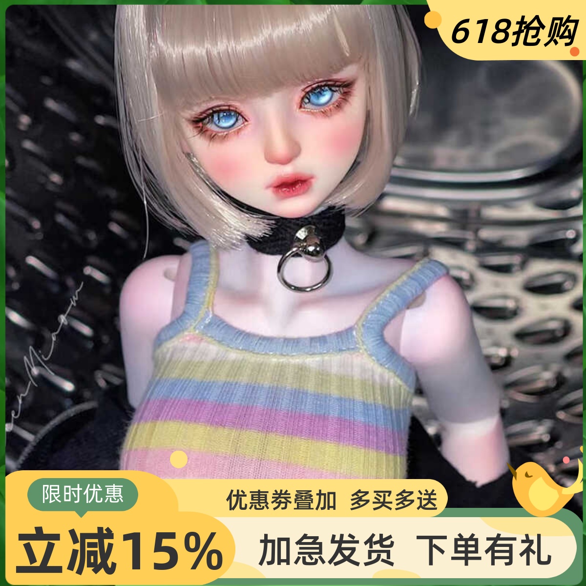 bjd娃娃四分bjd正版娃娃4分艾寇女娃全套bjd素体sd娃娃bjd人偶