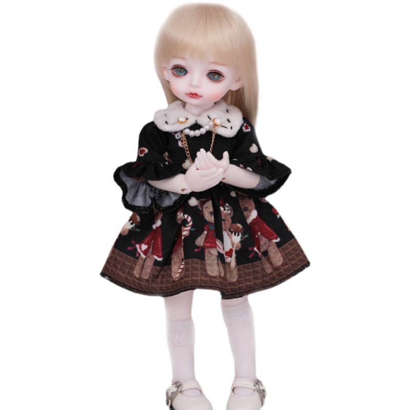 sd黑色小礼服bjd娃娃送袜