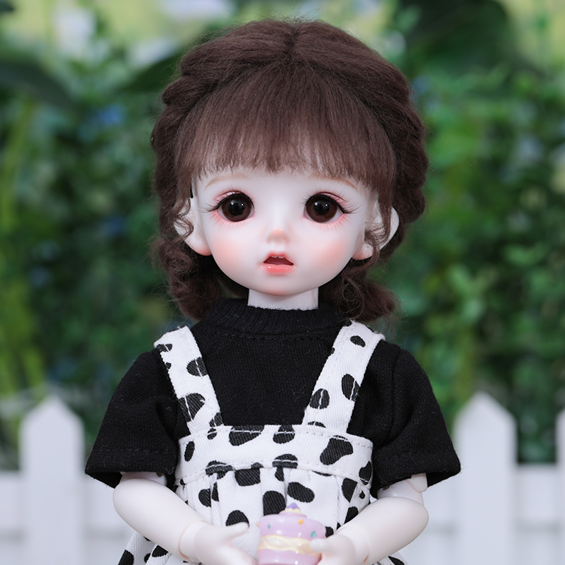 BJD娃娃6分卡肉sd娃娃衣服假发