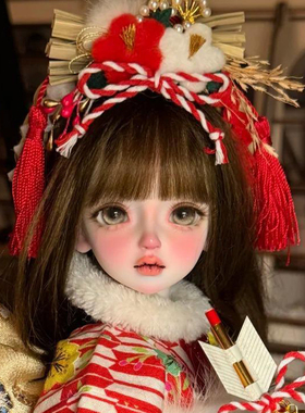 bjd娃娃sd娃4分女娃lust 葱bjd小葱气质正版素体关节人偶娃娃化妆