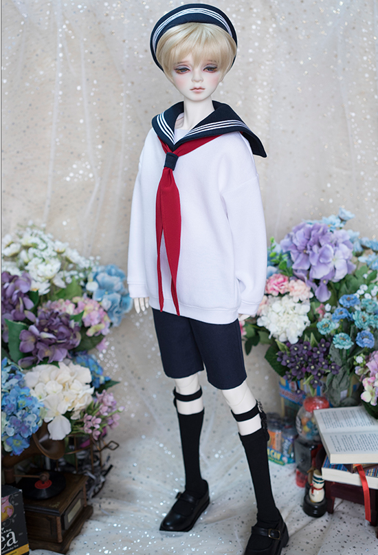 【娃衣】bjd娃sd娃衣 1/6/4/3分男娃 学院水手休闲套装送内裤袜子
