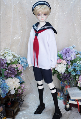 【娃衣】bjd娃sd娃衣 1/6/4/3分男娃 学院水手休闲套装送内裤袜子