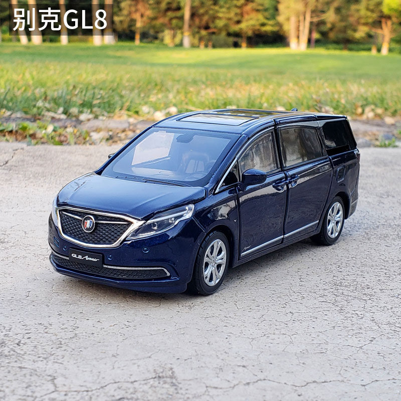 1/32 别克gl8艾维亚合金车模mpv商务六开门转向仿真金属车模玩具