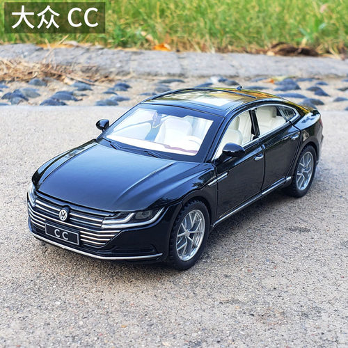 大众轿跑金属声光回力汽车模型