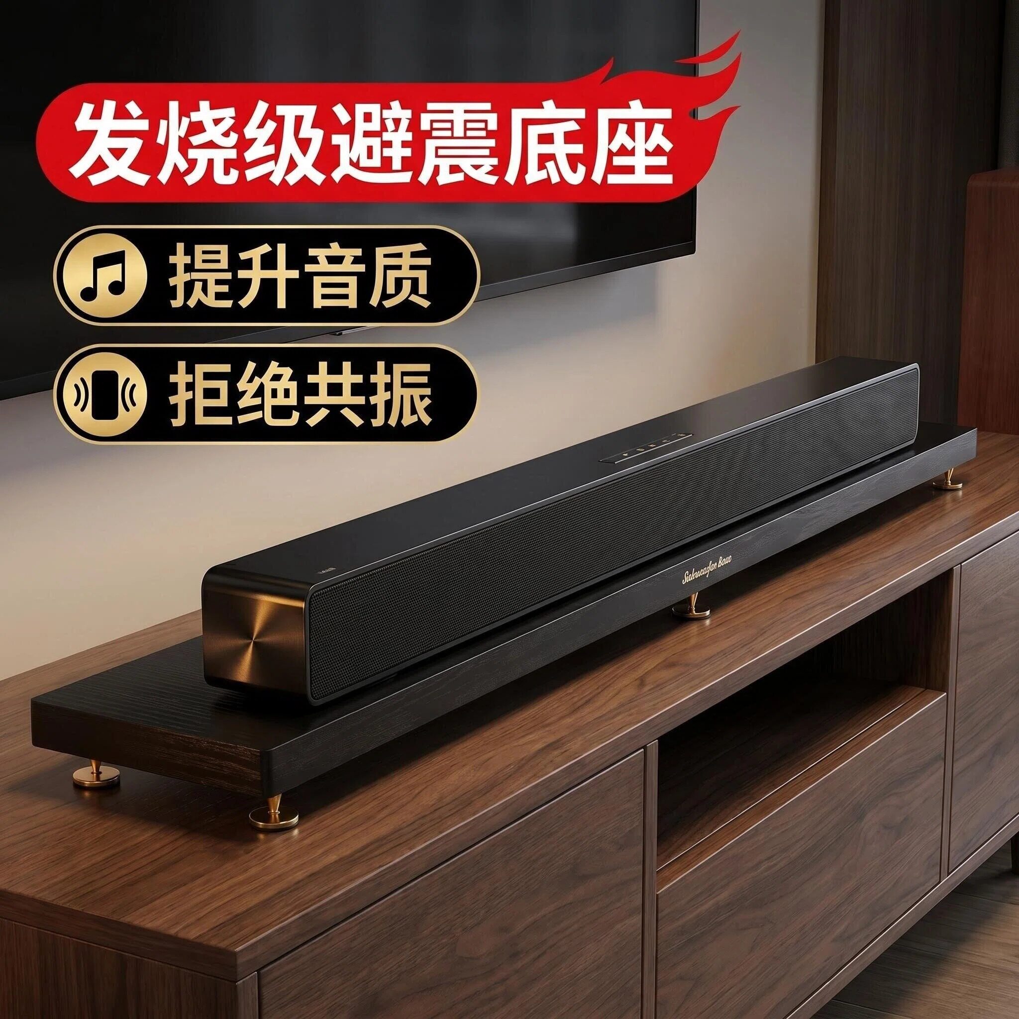 适配雅马哈回音壁X90A B400避震底座 音响防震消音垫 低音
