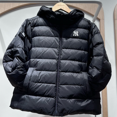 MLB儿童舒适纯色连帽羽绒服