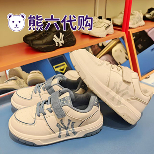 MLB儿童国内代购26春款男女童潮流魔术贴老花学长鞋板鞋7ASXLM26N