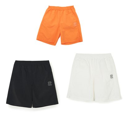 MLB儿童百搭休闲纯色梭织短裤