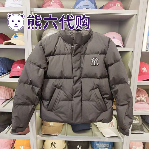 MLB羽绒服老花鹅绒保暖外套