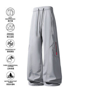 倔强工作室 美式春秋季工装裤男女西裤宽松直筒大码休闲长裤子潮