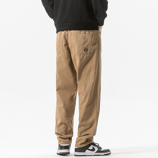 倔强工作室 美式春季新款工装裤男女休闲长裤直筒Cityboy哈伦裤子