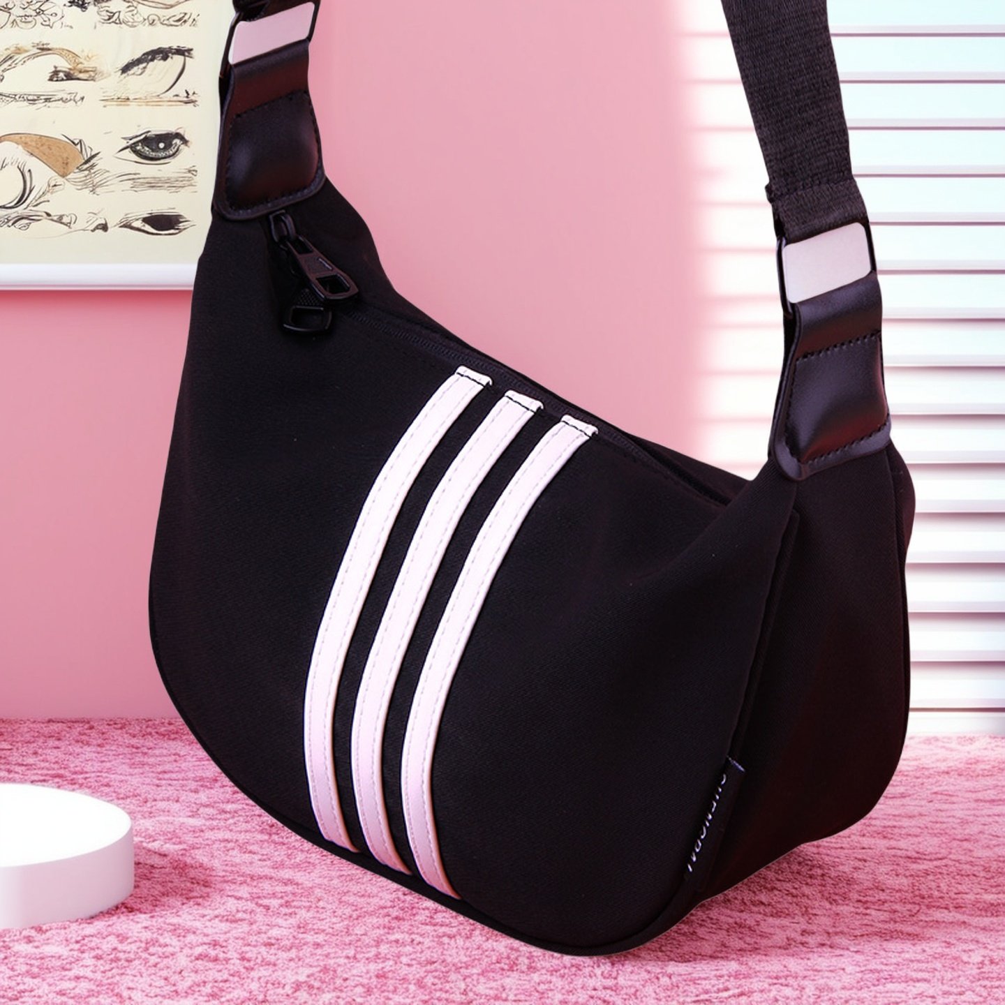 2025新款饺子包女单肩包女士斜挎包休闲百搭网红学生小包包时尚潮