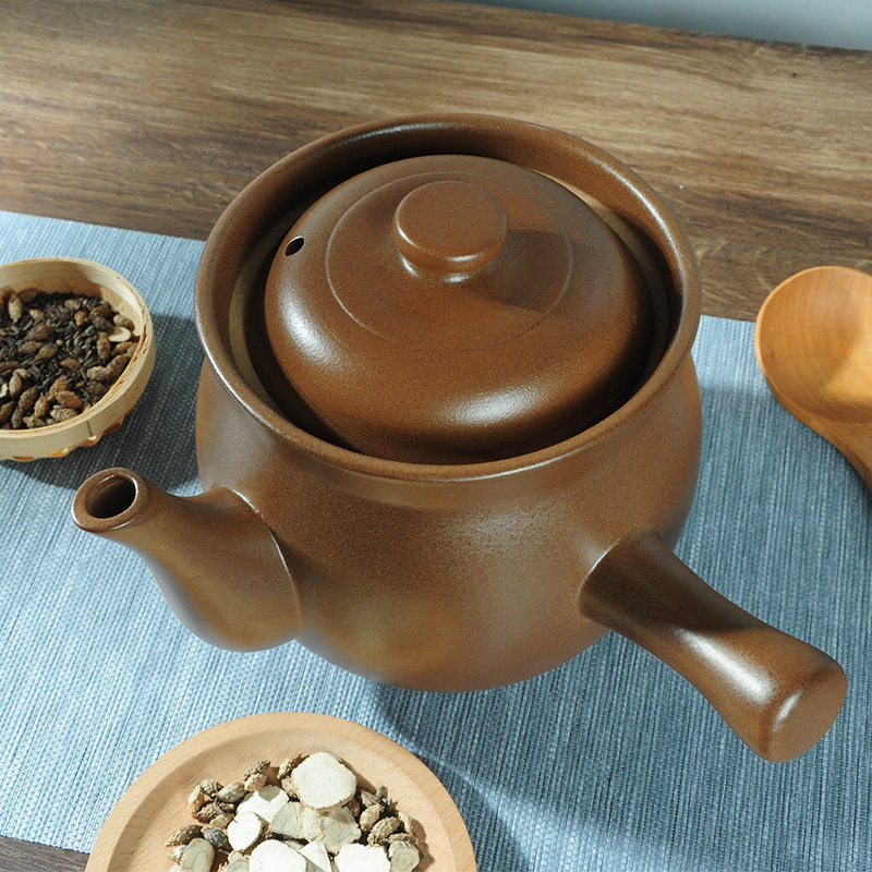 平定熬药砂锅中药煲家用老式药锅熬中药无釉药壶煎锅中药煎药药罐