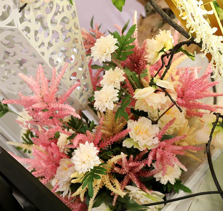 仿真落新妇薰衣草婚庆装饰花艺