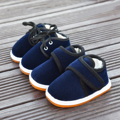 秋冬女宝宝千层底手工布棉鞋男1-2-34岁婴幼儿小孩防滑软底保暖