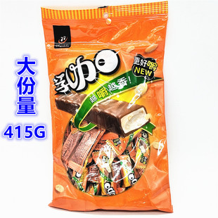 一袋 台湾进口食品零食宏亚 77乳加巧克力415g新日期新包装 包邮