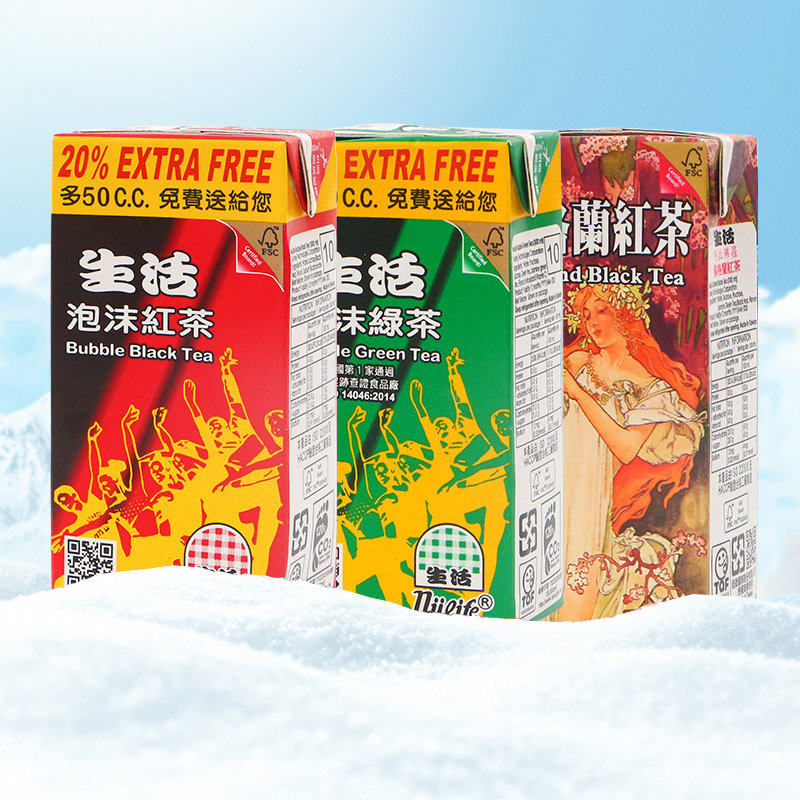 中国台湾三皇苏格兰红茶300ml*6瓶夏天微商热卖生活泡沫绿茶红茶