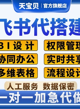 飞书多维智能表格搭建代做制作出入库数据可视化BI分析统计自动化