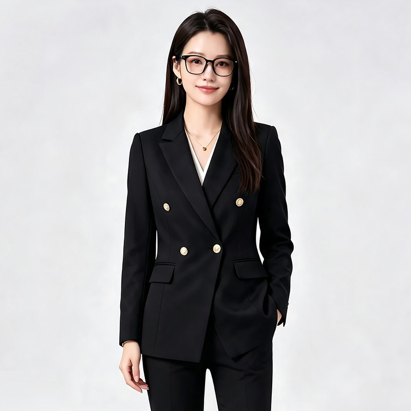 性价比面试西装套装女高级公务员职业播音主持正装美容前台工作服