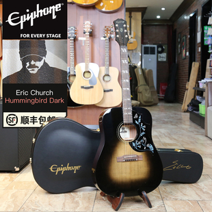 Epiphone 易普锋 Eric Church Hummingbird Dark 民谣吉他