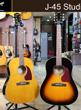 Epiphone 易普锋 蜂鸟 J45 Studio EC Blues King 面单民谣吉他