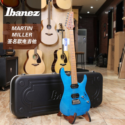 ibanez依班娜签名款电吉他蓝色