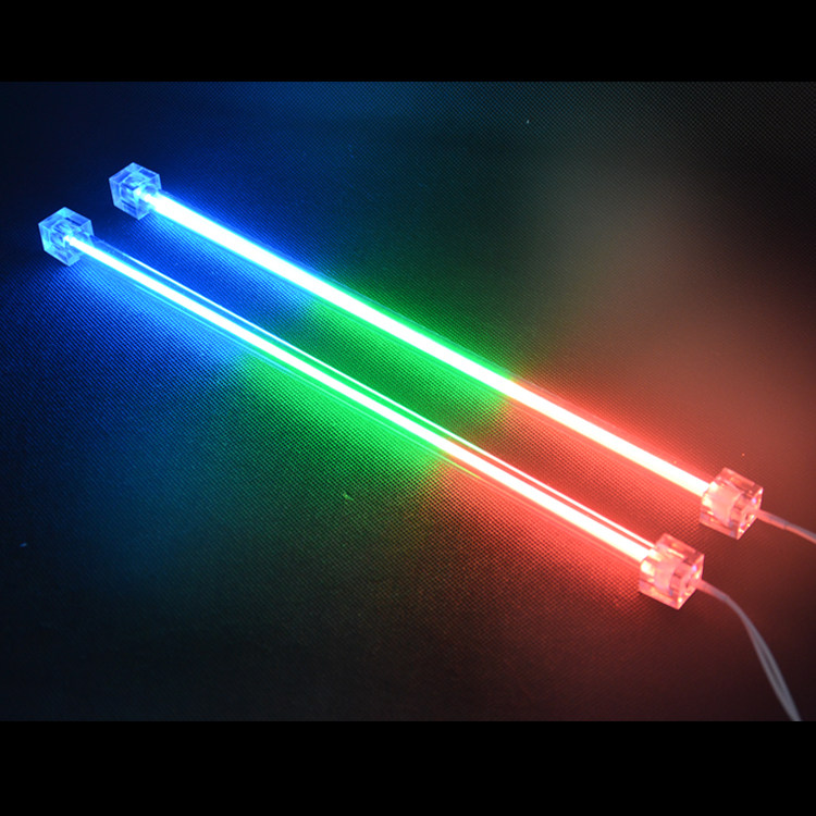 全侧透明台式电脑机箱荧光液UV灯CCFL冷阴极主机箱装饰氛围灯光管