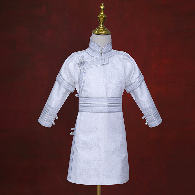 蒙古族儿童男生蒙古袍少数民族风学生旅拍直播摄影写真服饰演出