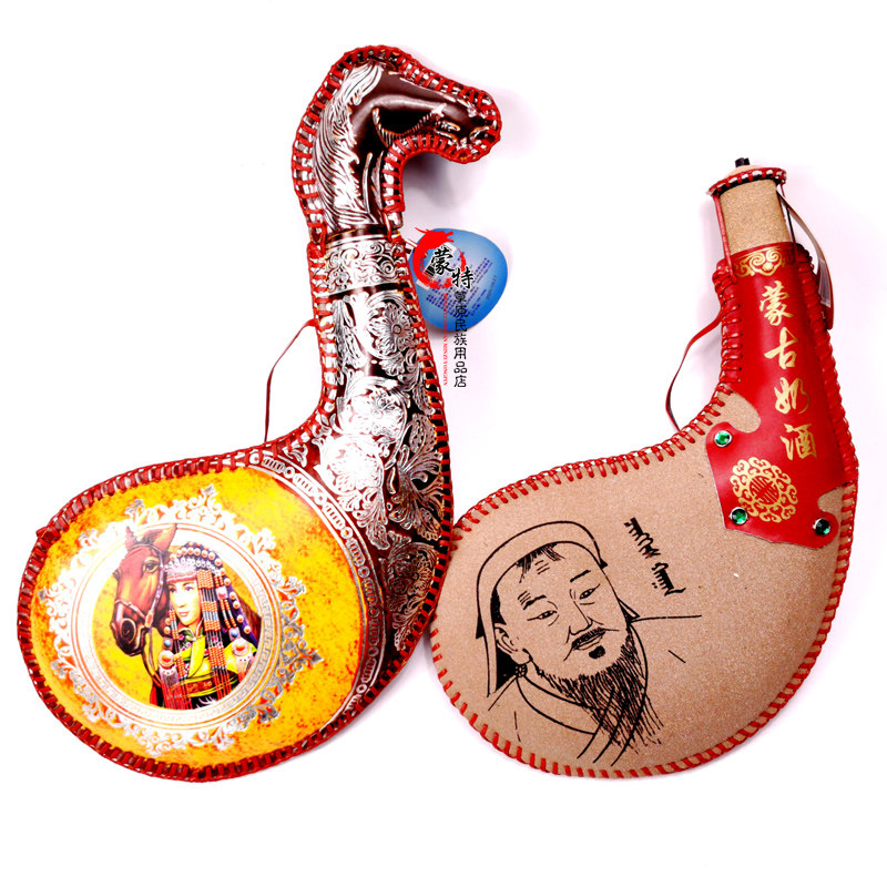 皮囊酒壶蒙古特色马奶酒壶皮囊奶酒内蒙古特产马奶酒蒙古酒包邮