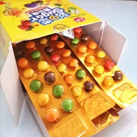 [立爽彩之恋彩虹果汁糖13g童年咀嚼糖儿童软糖8090怀旧零食一整盒]
