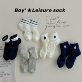 男童袜子夏季 透气网眼袜儿童韩ins运动学生潮袜夏天无骨短袜 薄款