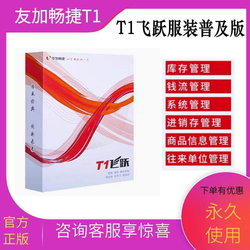 友加畅捷T1飞跃服装普及专业版进销存管理财务软件终身使用买断