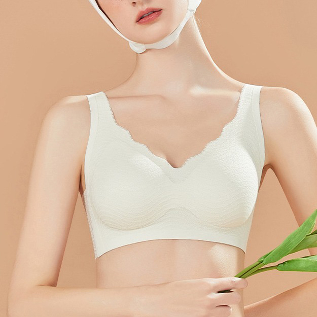 夏季无痕内衣女小胸聚拢无钢圈收副乳防下垂薄美背心式运动文胸罩