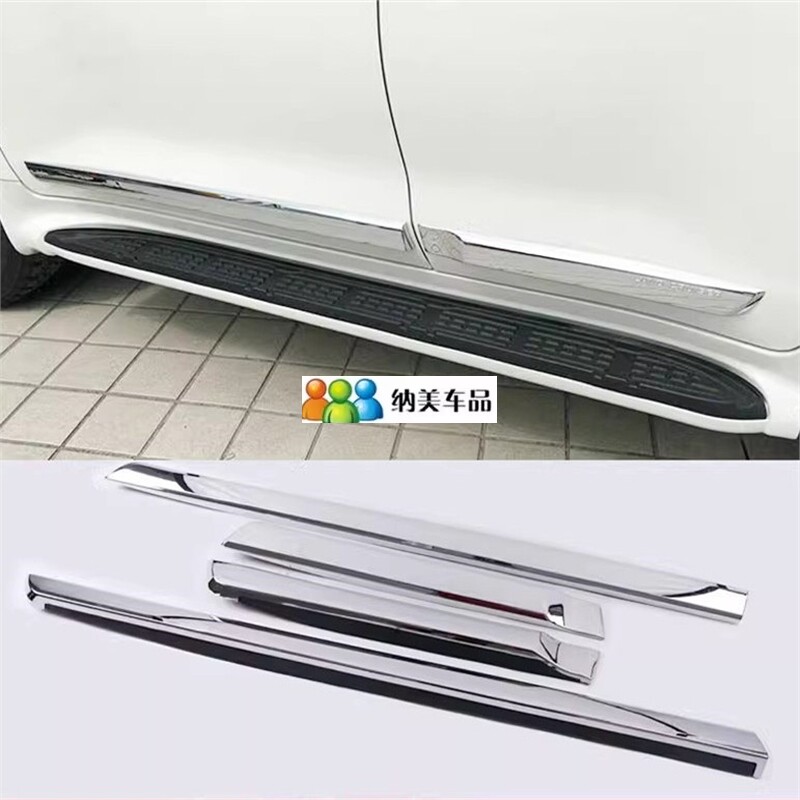 适用于08-25款丰田兰德酷路泽LC300门边条贴陆巡车身防撞改装饰条