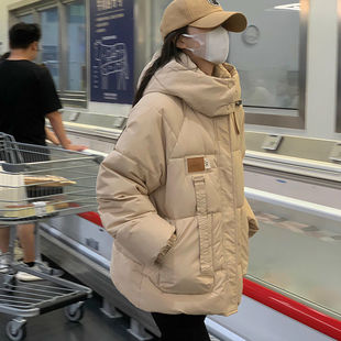 宽松秋冬季 新疆棉衣韩版 外套连帽学生羽绒棉袄面包服潮 女装 新短款