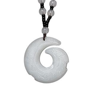 时来运转精品吊坠黑曜石项链吊坠白银饰玉吊坠首饰挂件男生饰品