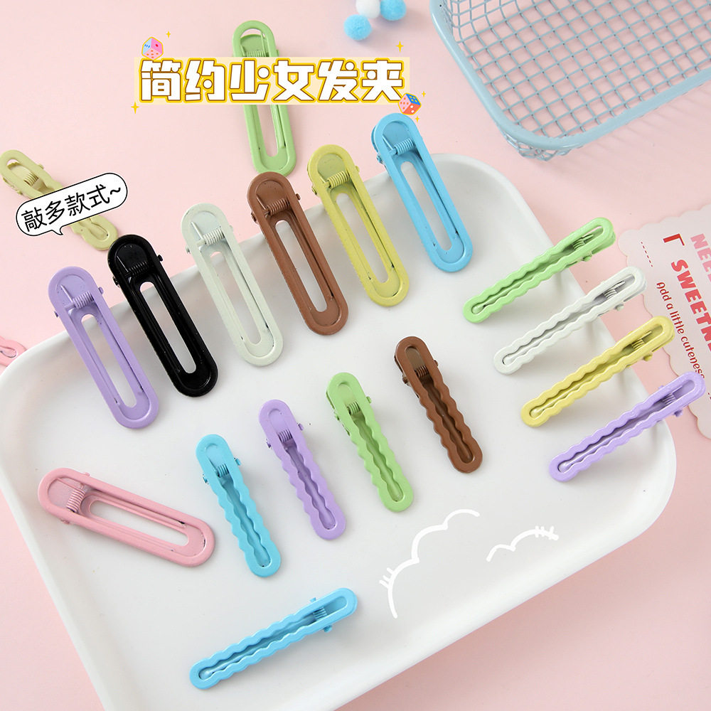 糖果色无痕鸭嘴夹碎发夹女前额刘海侧边夹子头饰后脑勺一字夹发卡,饰品/流行首饰/时尚饰品新,民族风发饰,淘宝优惠券,粉丝福利购,淘宝优惠卷