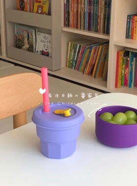 Minnow韩国ins同款铂金硅胶防摔小圆碗甜品零辅食碗可入洗碗机