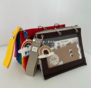 出口韩国疫苗接种本护照儿童贴纸手工工具A4纸学科试卷活页收纳袋