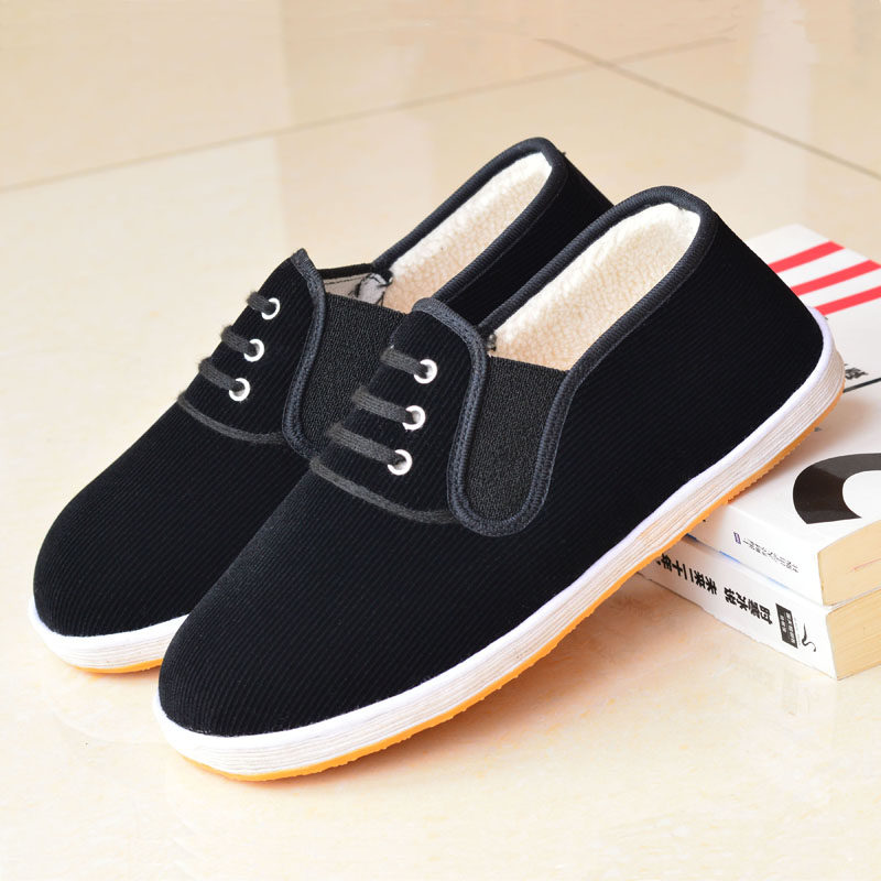 冬季加绒手工布棉鞋男纯棉防臭千层软底防滑家居鞋女中老年开车鞋,流行男鞋,布鞋,淘宝优惠券,粉丝福利购,淘宝优惠卷