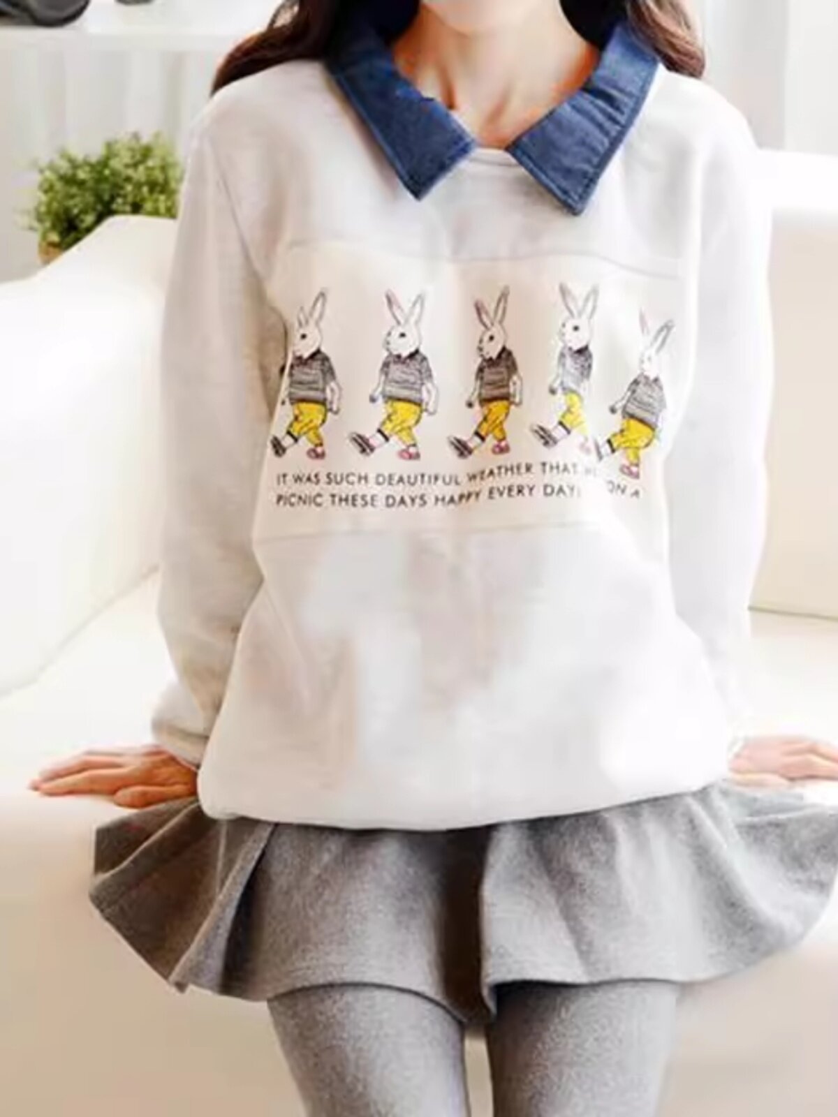 폴로 칼라 수유 운동복 봄 가을 나들이 순면 긴팔 수유복 탑 루즈 캐주얼 코튼 스타일