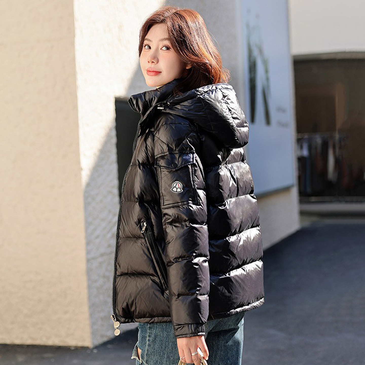 2025新款冬季羽绒服女士M蒙家同款加厚玛雅短款连帽情侣男装外套