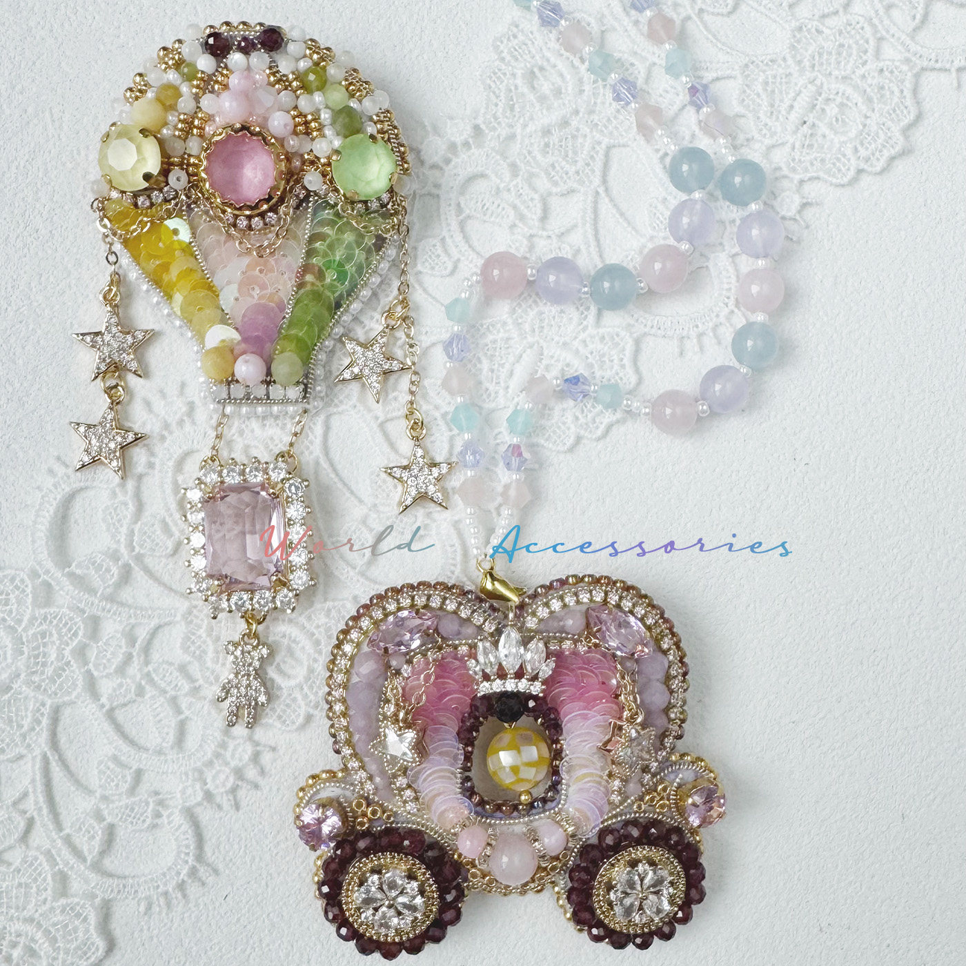 灰姑娘南瓜马车珠绣法绣 手工DIY胸针项链可做发夹 热气球材料包,饰品/流行首饰/时尚饰品新,其他DIY饰品配件,淘宝优惠券,粉丝福利购,淘宝优惠卷